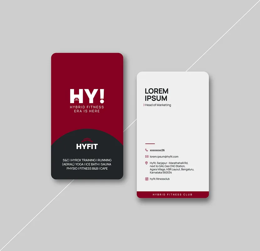 HYFIT business card design