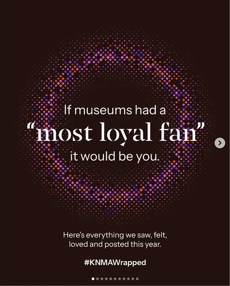 KNMA Wrapped, most loyal fan carousel opener