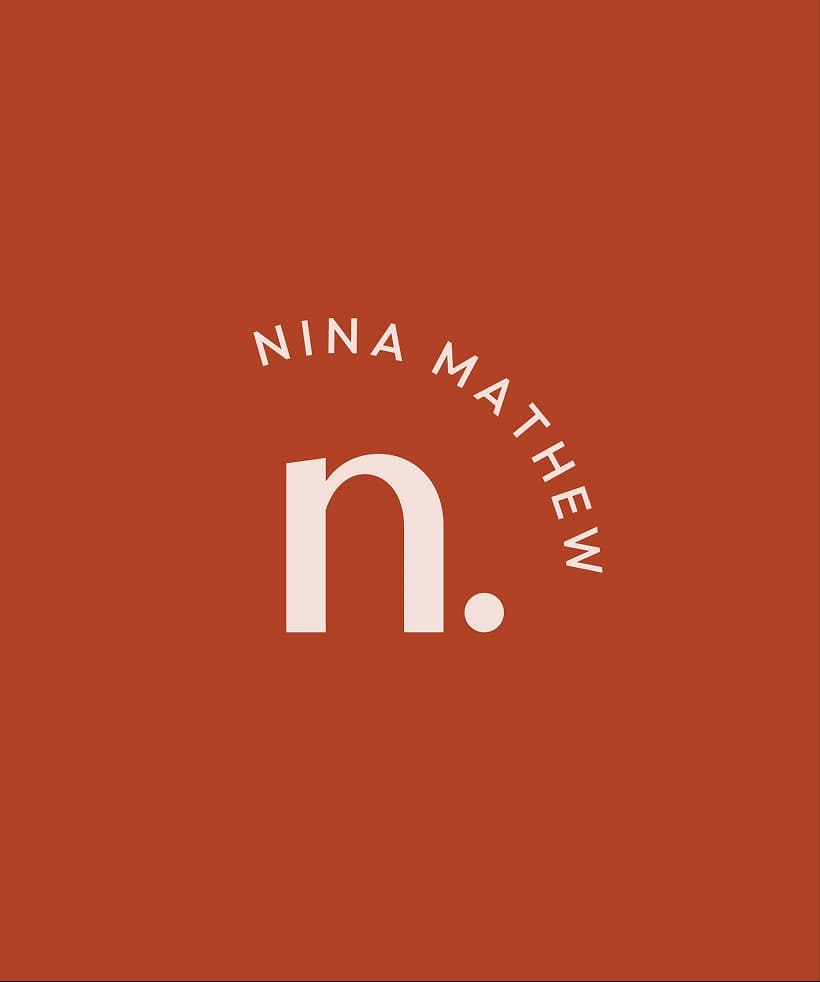 Nina Mathew 'n.' logo mark